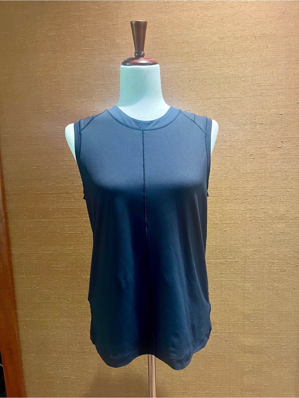 Athleta Black Sleeveless Crewneck Tank